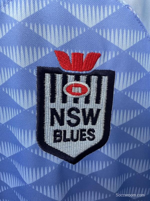 2026 NSW Blues Sky Blue to Navy Blue Gradient with Diamond Pattern Women's Jersey