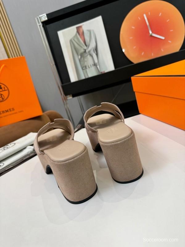 Adidas 2025 SS H-Love Classic Waterproof Platform Wedge Heel Thick Sole Sandals - LY00