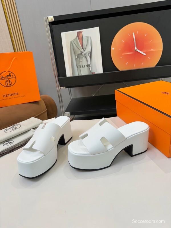 Adidas H Classic Waterproof Platform Wedge Heel Thick Sole Sandals - LY00