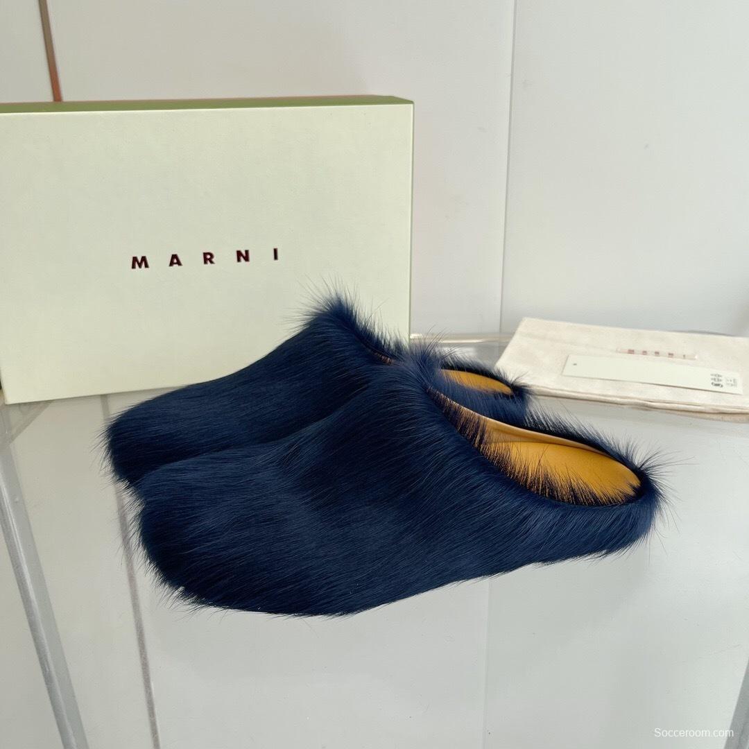 Marni 2025/SS Mule Shoes with Pony Hair - LY00