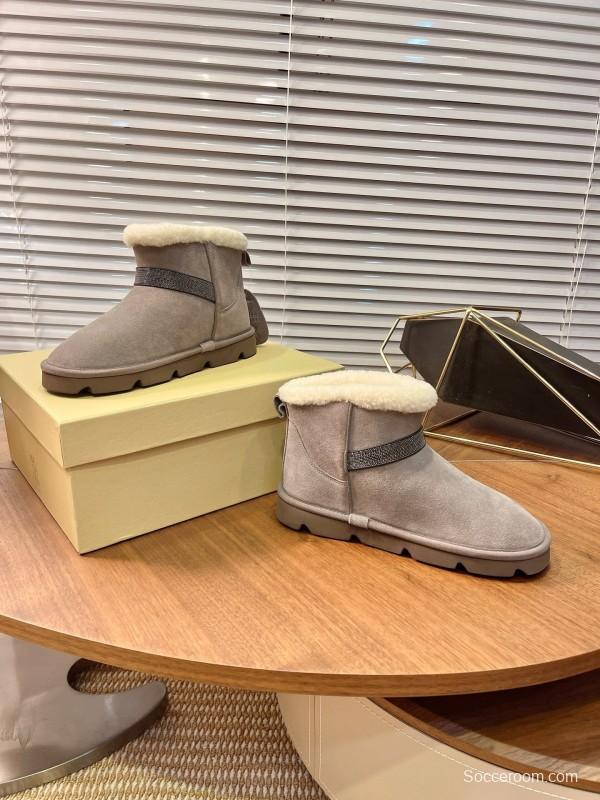 Brunello Cucinelli Winter New Snow Boots Sheepskin Buns Boots - AS00350