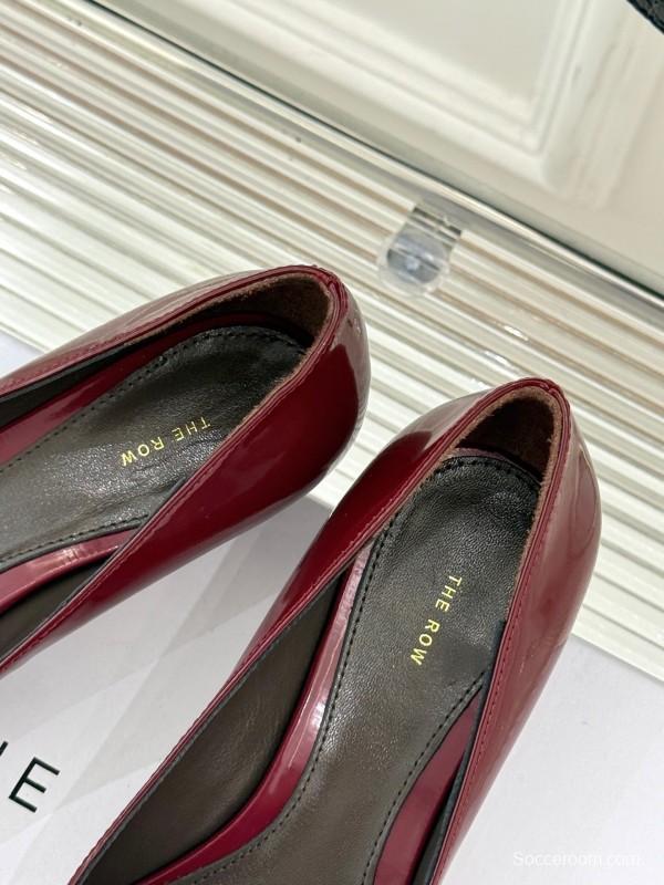 The Row Kitten Heel Pointed Toe High Heels Minimalist Design - KFY00320