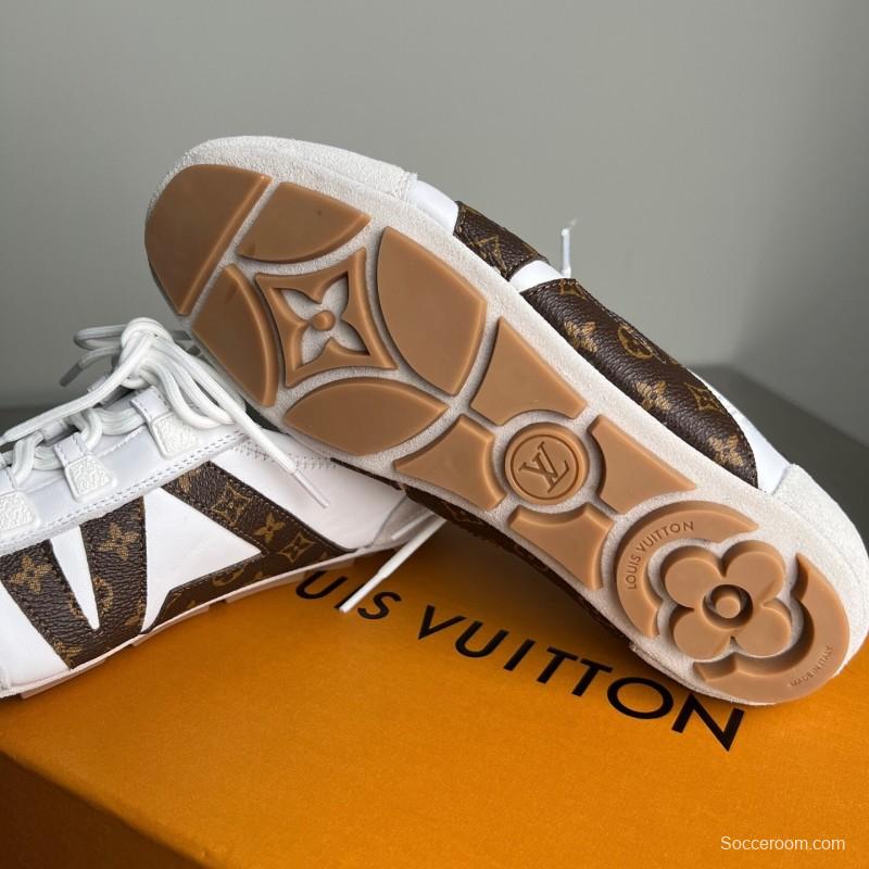 Lv Sneakerina 2025 SS Ballet Round Toe Lace-Up Low Top Lifestyle Casual Shoes - YC