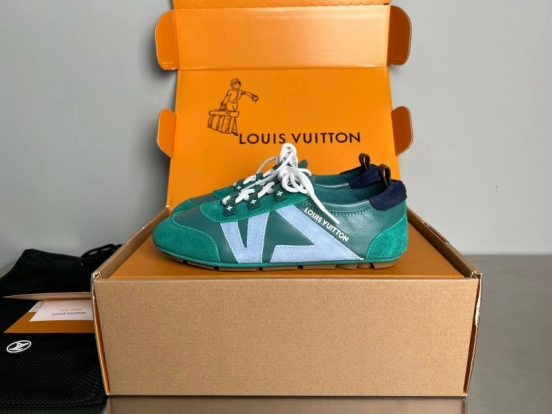 Lv Sneakerina 2025 SS Ballet Flat Low-Top Lace-Up Casual Shoes - YC