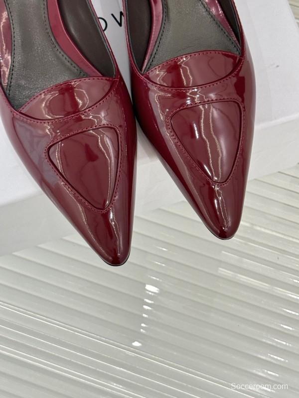 The Row Kitten Heel Pointed Toe High Heels Minimalist Design - KFY00320