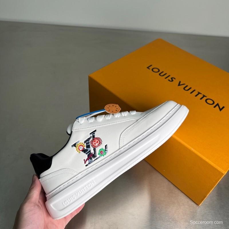 Lv Beverly Hills Low Top Fashion Sneakers Unisex Couple - YC