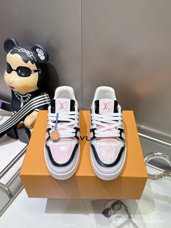 Louis Vuitton Trainer Basketball Series Cracked Ice Glue Process Sneakers - LY00490