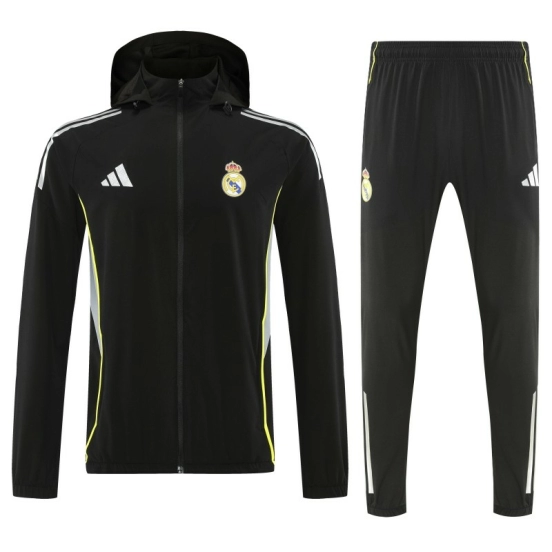 25/26 Real Madrid Blue Full zipper Jacket Tracksuit+ long pants
