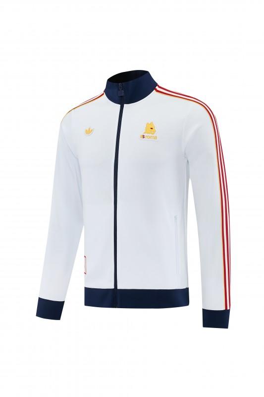 25/26 Roma White Full Zipper Jacket + Long Pants