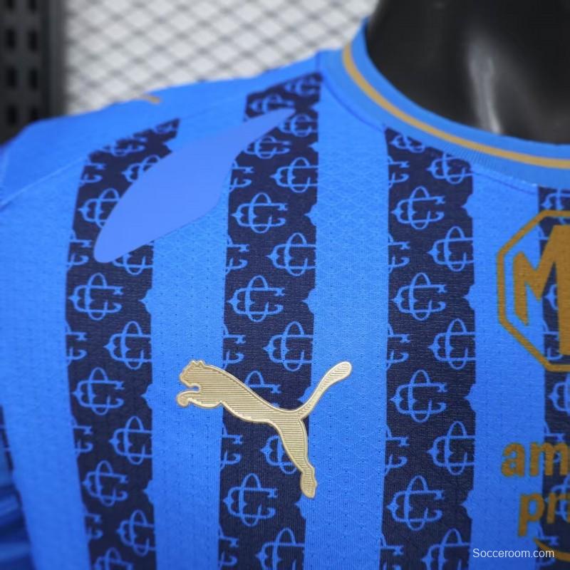 Player Version 26/27 Chivas Guadalajara Away Blue with Dark Stripe Pattern Jersey