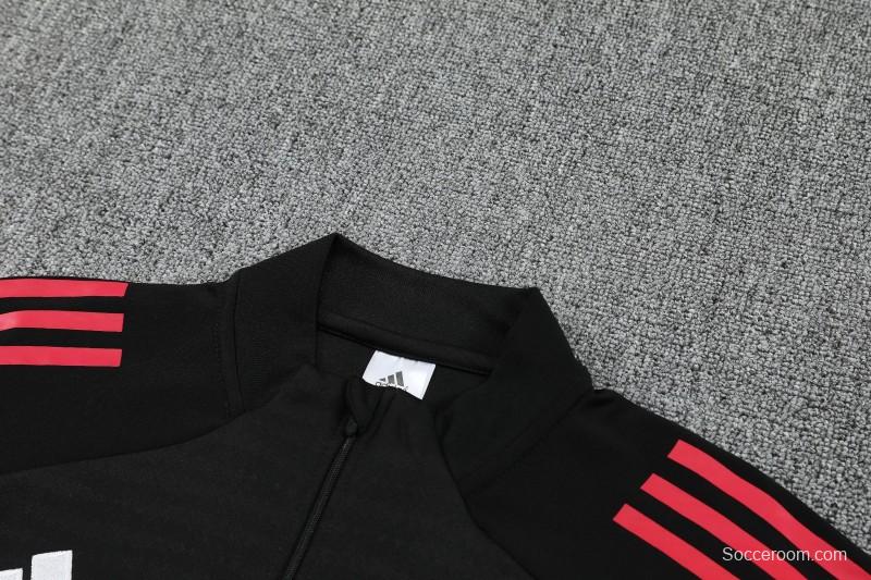 25/26 Riverbed Black Half Zipper Jacket Tracksuit + Long Pants