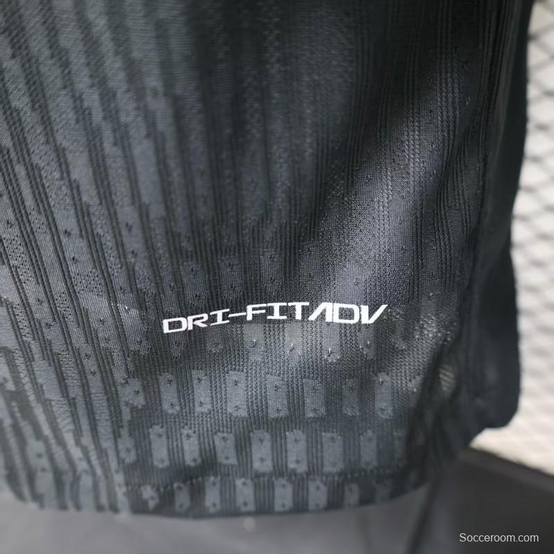 Player Version 26/27 Vasco da Gama Home Black with White Diagonal Sash Jersey