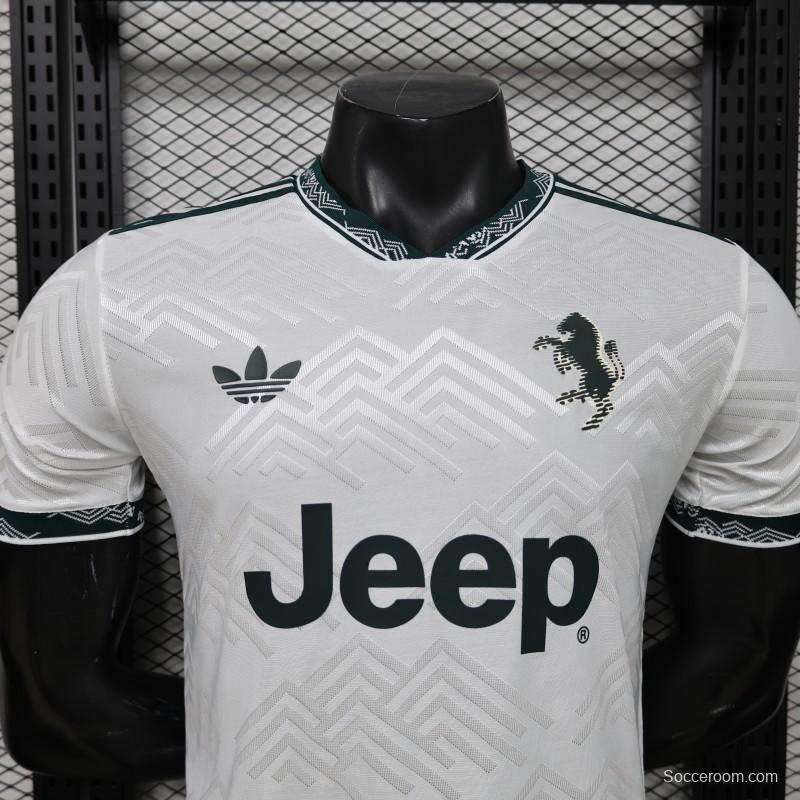 Player Version 26/27 Juventus White with Dark Green Special Edition Jersey