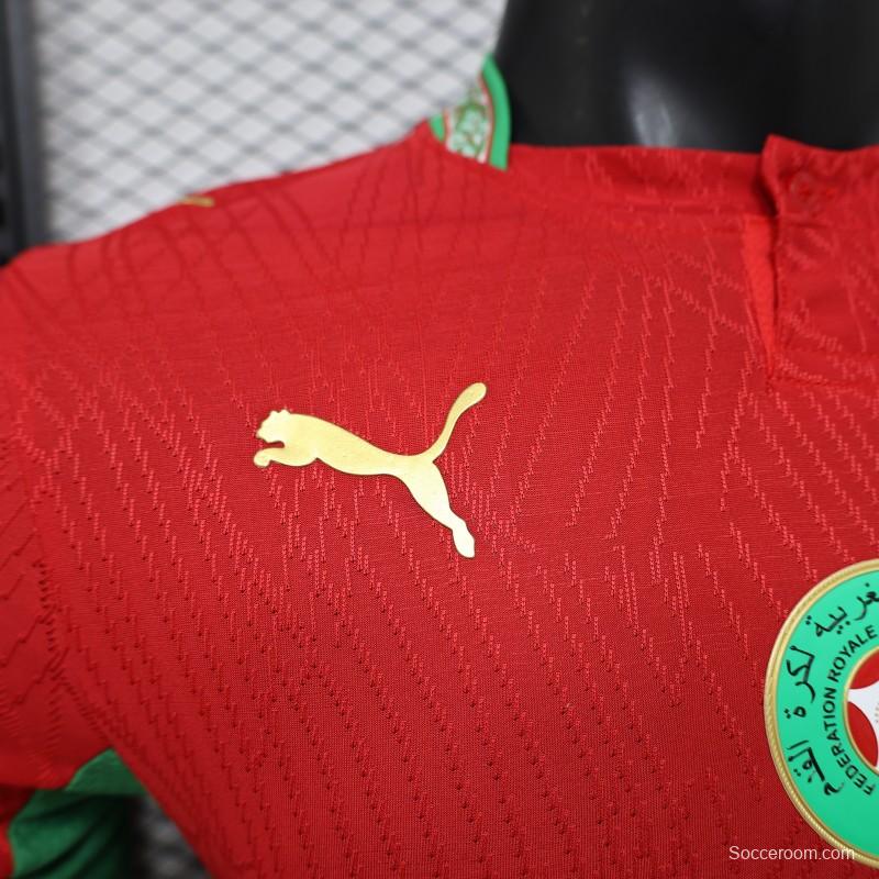 Player Version 26/27 Morocco Red & Green Home Jersey