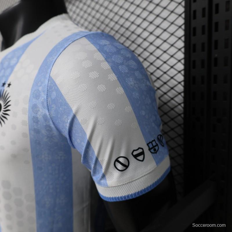Player Version 2026 Argentina Home Light Blue & White Vertical Stripe Special Edition Jersey
