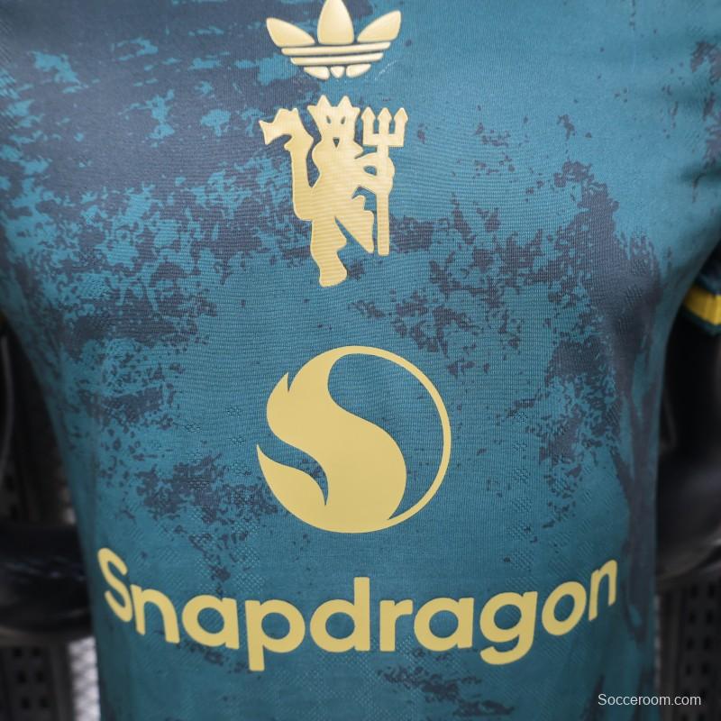 Player Version 26/27 Manchester United Teal & Gold Third Special Edition Jersey