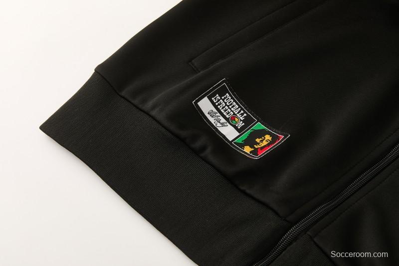 2026/27 Jamaica  Black  Full Zipper Jacket Tracksuit + Long Pants