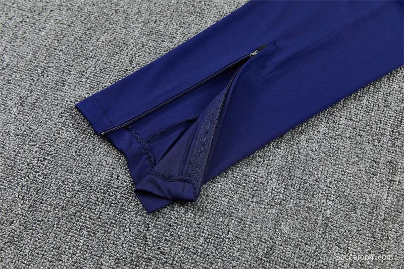 2026 Inter Milan Royal Blue Half  Zipper Jacket Tracksuit + Long Pants (Nike)