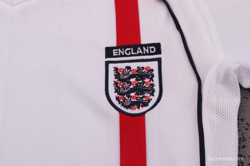 Retro Kids 2002 England Home Jersey