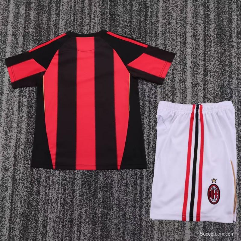 Retro 11/12 Kids AC Milan Home Jersey