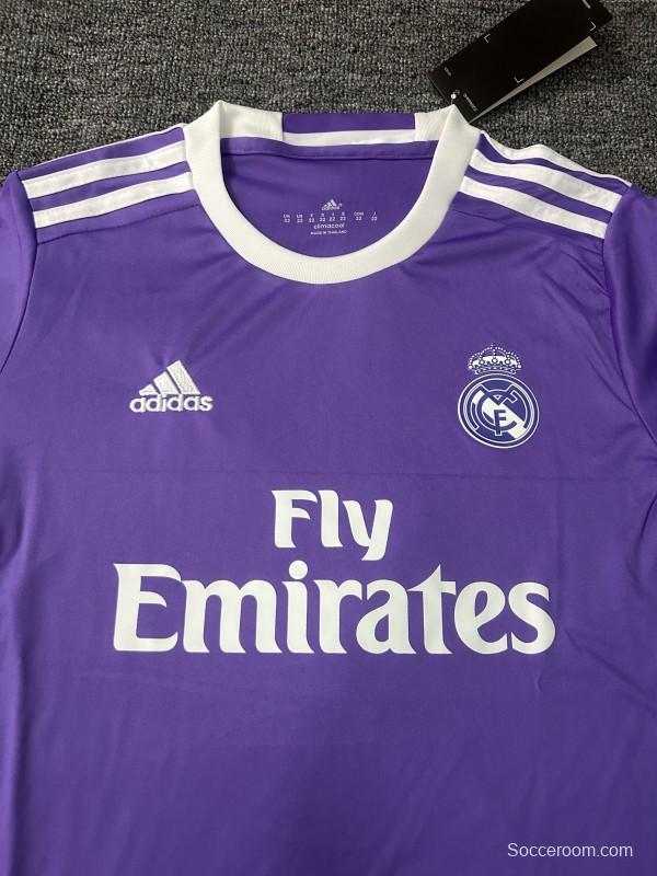 Retro Kids 16/17 Real Madrid Away Long Sleeve Jersey