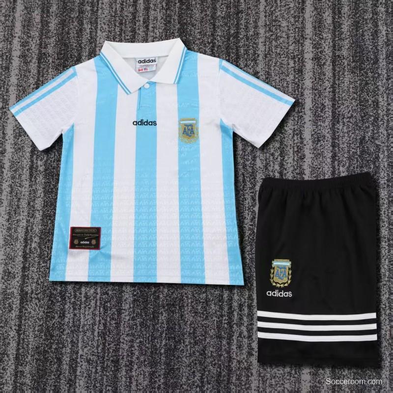 Retro Kids 1994 Argentina Home Jersey