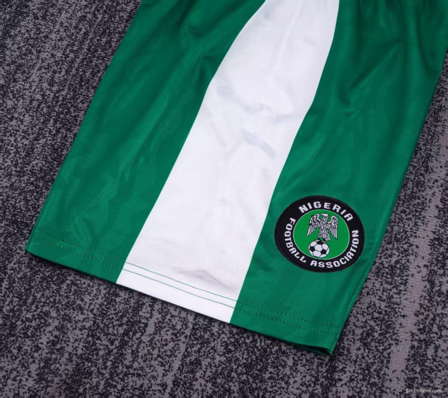 Retro 1996 Kids Nigeria Green Home Jersey