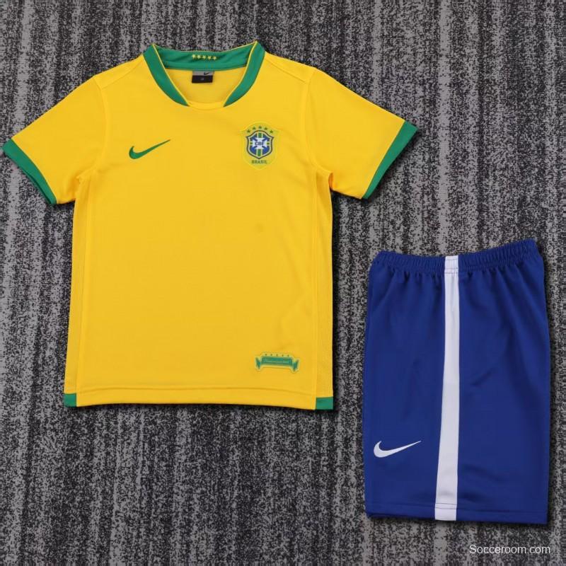 Retro 2006 Brazil Home Jersey