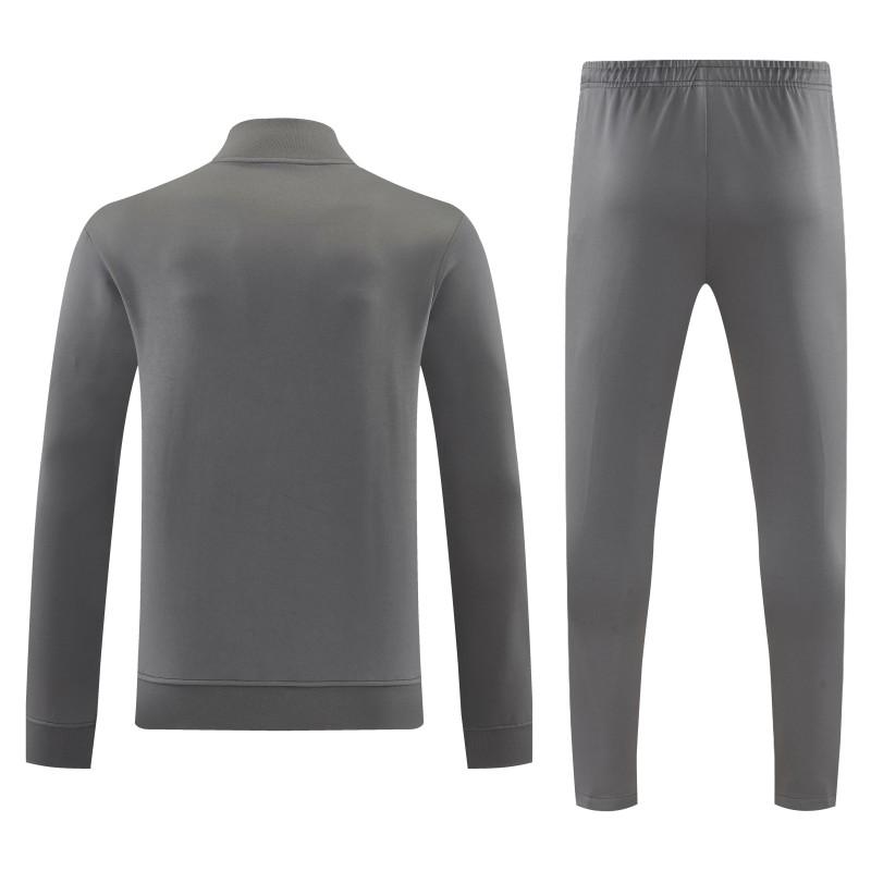 26/27 Manchester United Dark Gray Full Zipper Jacket+Long Pants