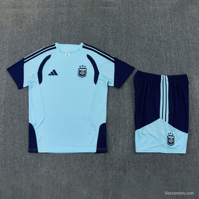 26/27 Argentina Sky Blue Short Sleeve+Soccer Shorts