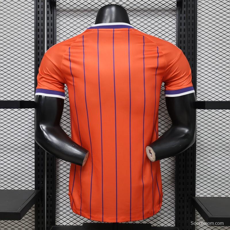 Player Version 26/27 Scotland Away Orange with Purple Pinstripe Jersey