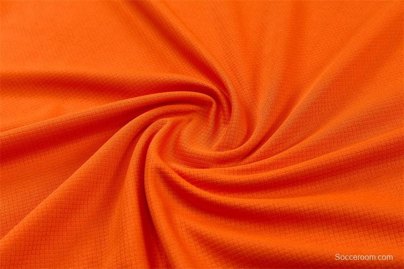 26/27 Netherlands Home Orange Short Sleeve + Soccer Shorts