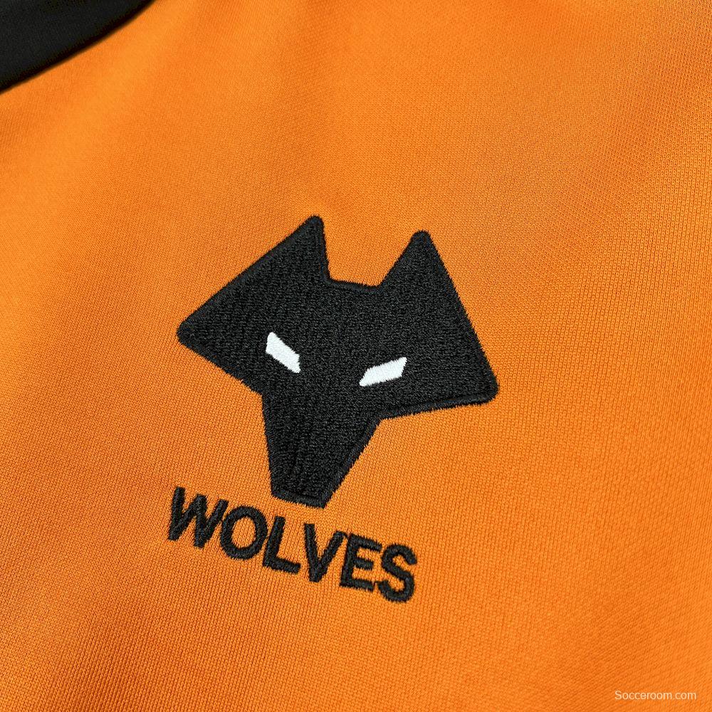 1980/81 Retro Wolves Home Long Sleeve Jersey