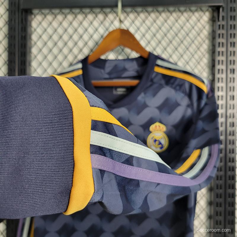 23/24 Real Madrid Away Long SLeeve Jersey