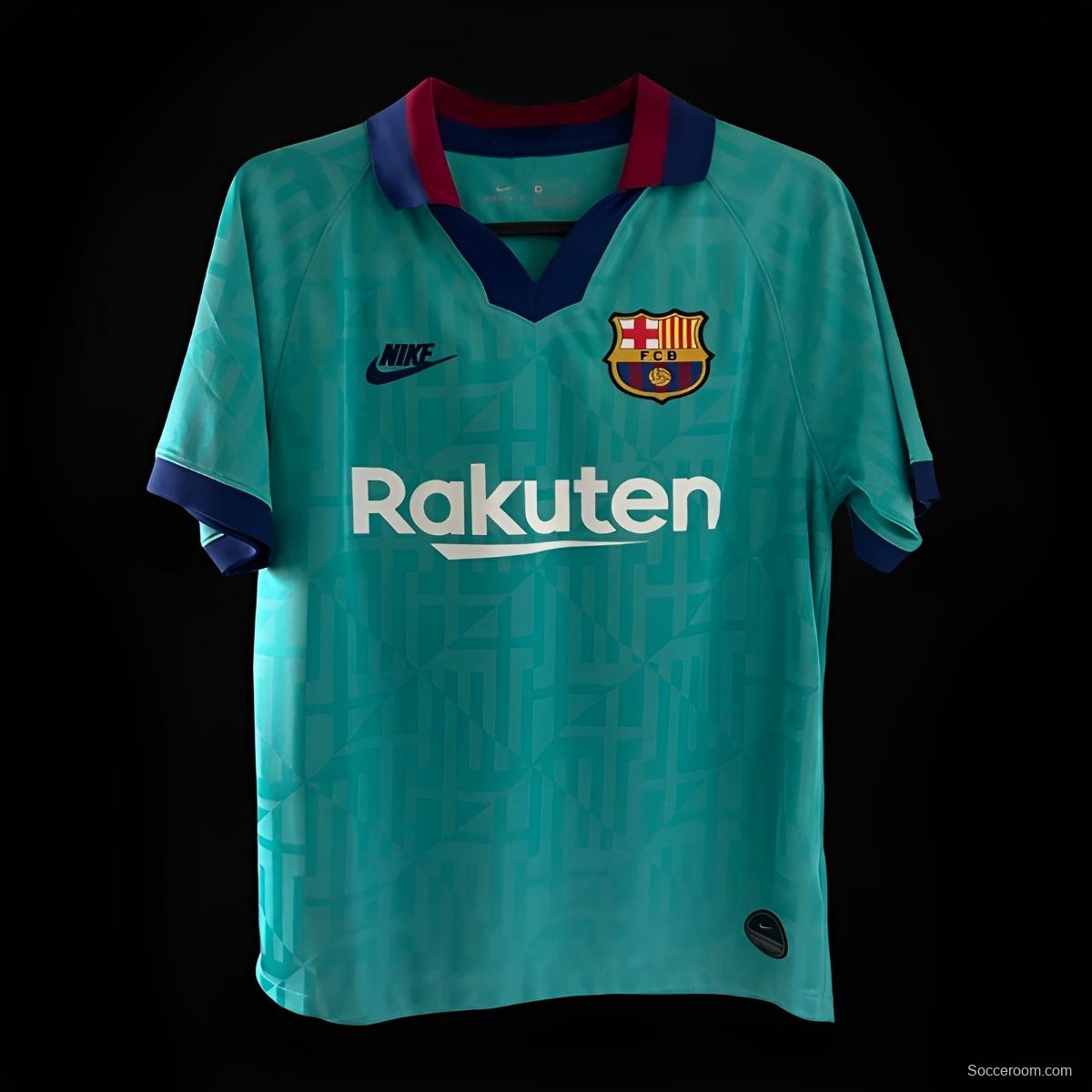 Retro 19/20 Barcelona Third Blue Jersey