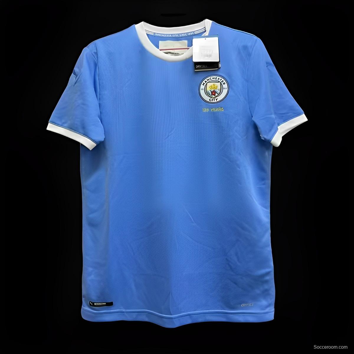 23/24 Manchester City Home 125Th Jersey