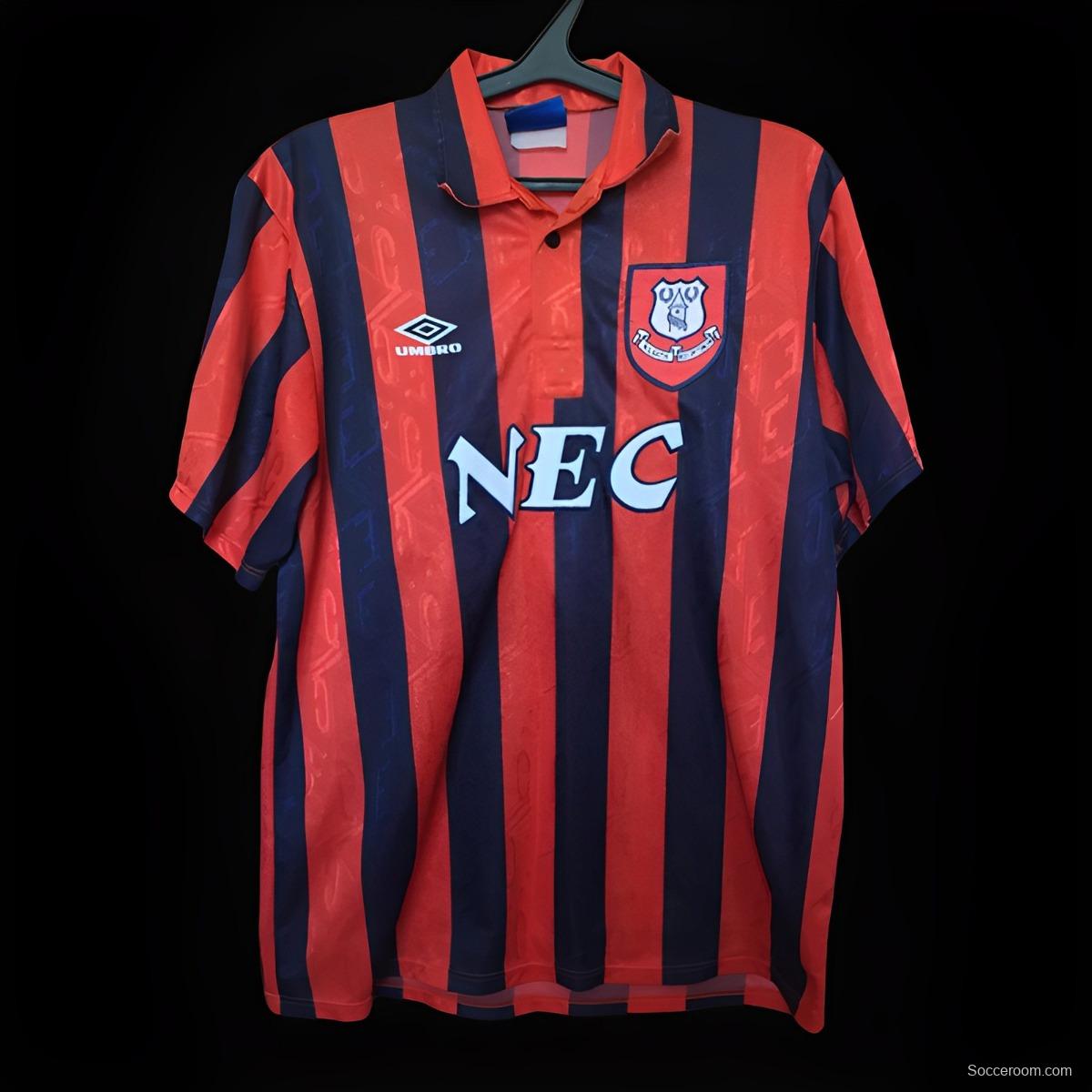Retro 92/94 Everton Home Jersey