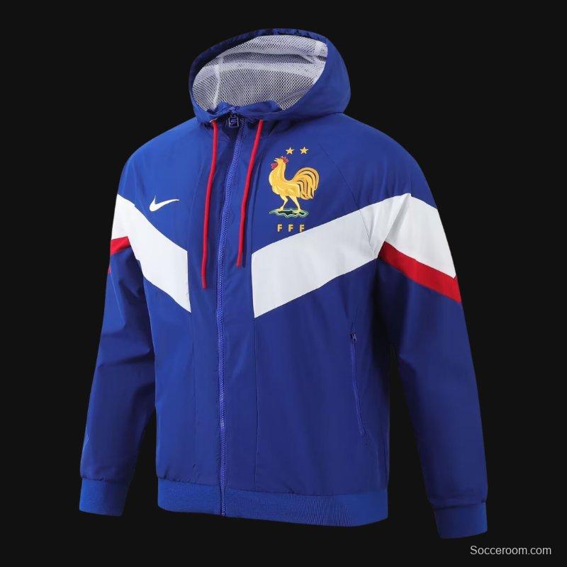 2024 France Blue Windbreaker