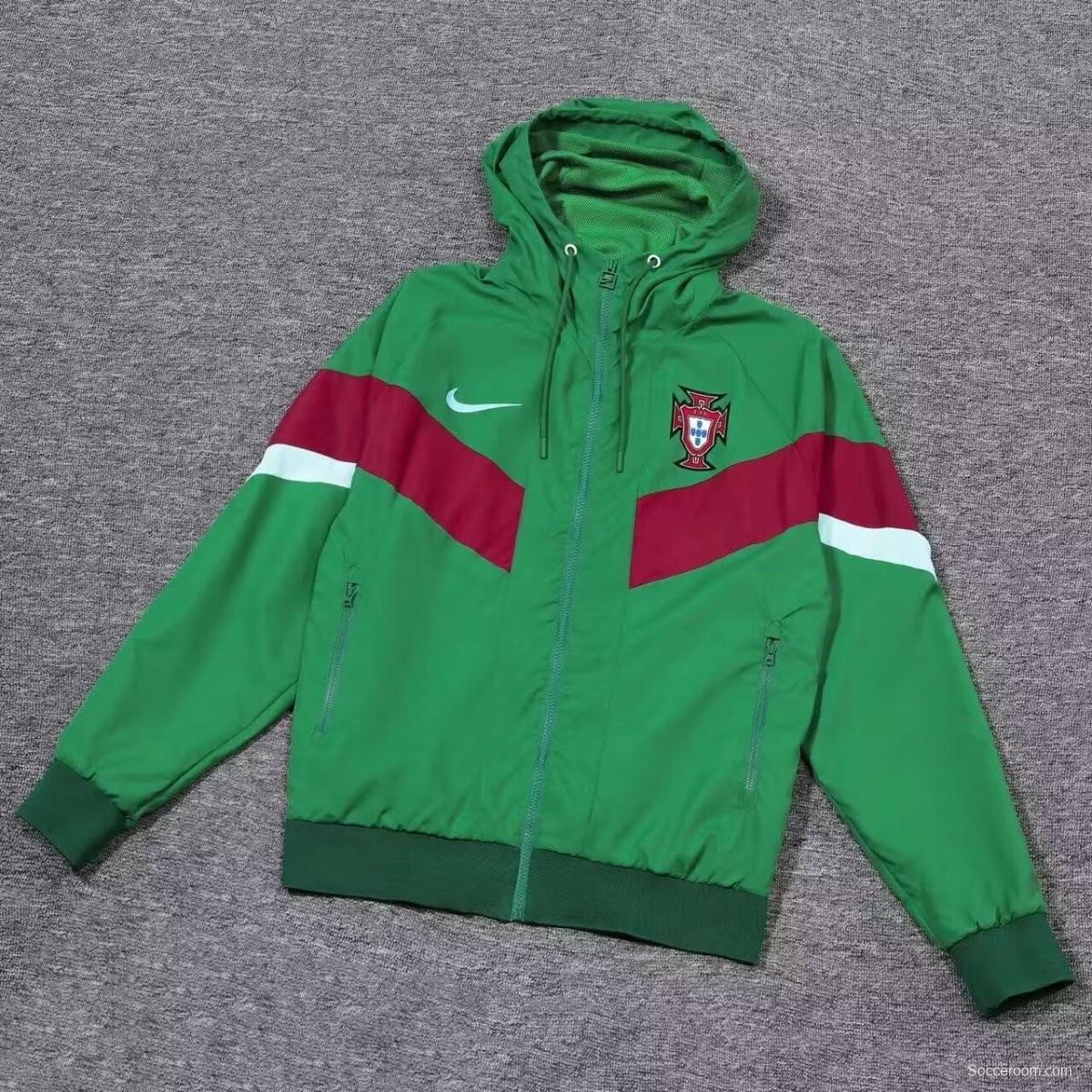 2024 Portugal Green Windbreaker