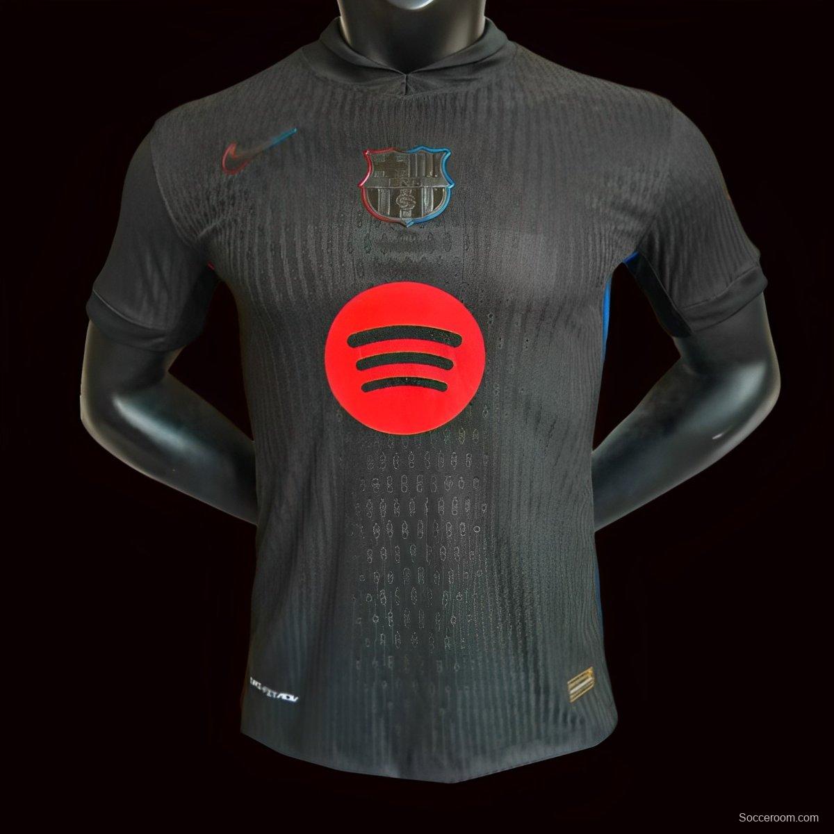 Player Version 24/25 Barcelona Away Black 125th Anniversary Jersey