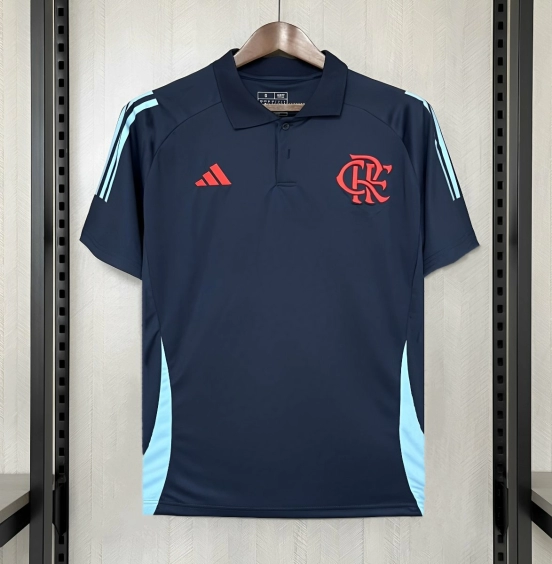 25/26 Flamengo Dark Blue POLO Jersey S-XXXXL