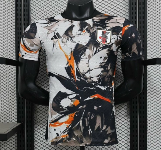 Player Version 2025 Japan White with Abstract Ink Splash Jersey