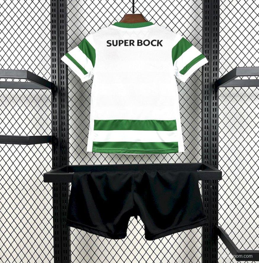 25/26 Kids Sporting Lisbon Home Jersey