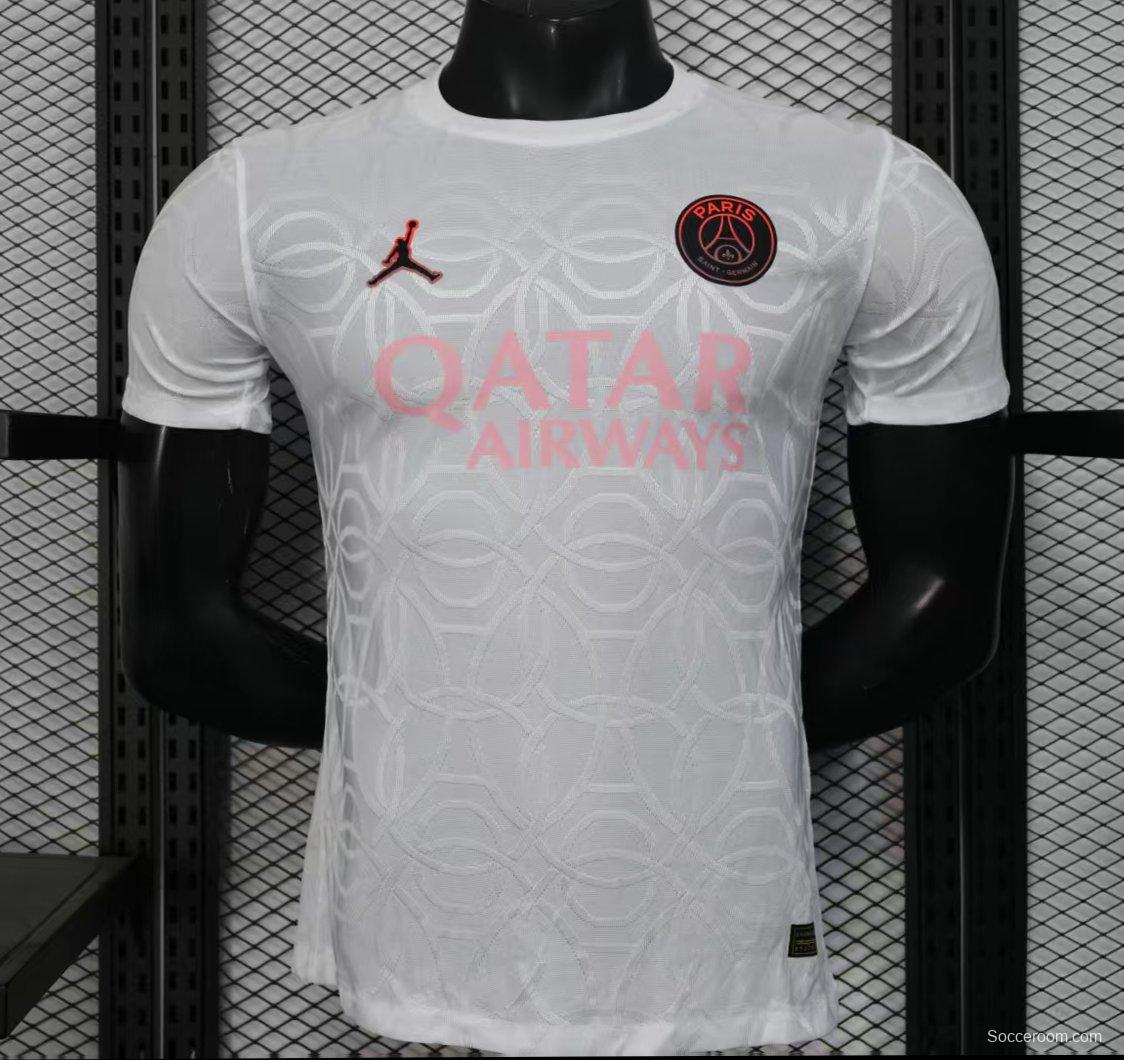 Player Version 25/26 Paris Saint-Germain PSG WHITE Pre-Match Jersey