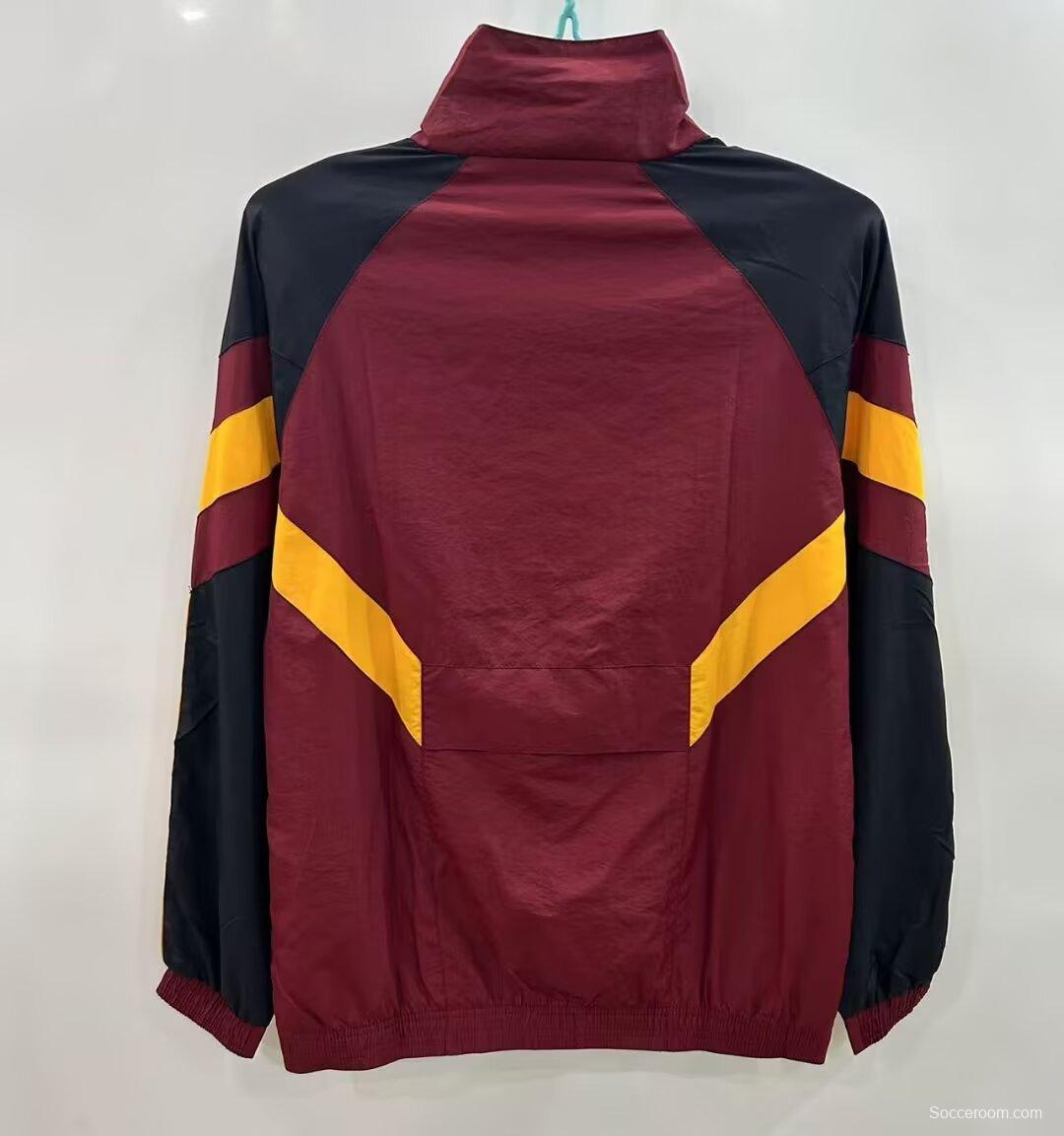 25 26 Roma x Adidas Original Full Zipper Track Top Windbreaker