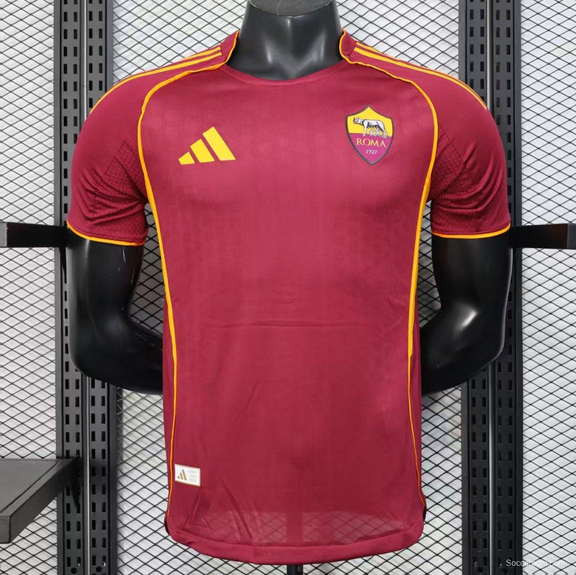 Player Version 25/26 Roma Home Jersey