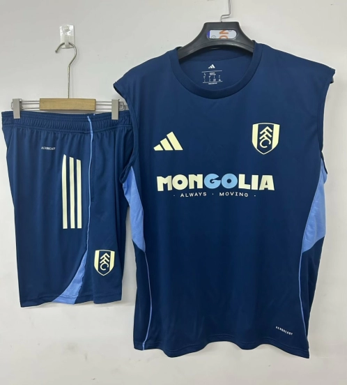 25/26 Fulham Vest Jersey Sapphire+ Shorts