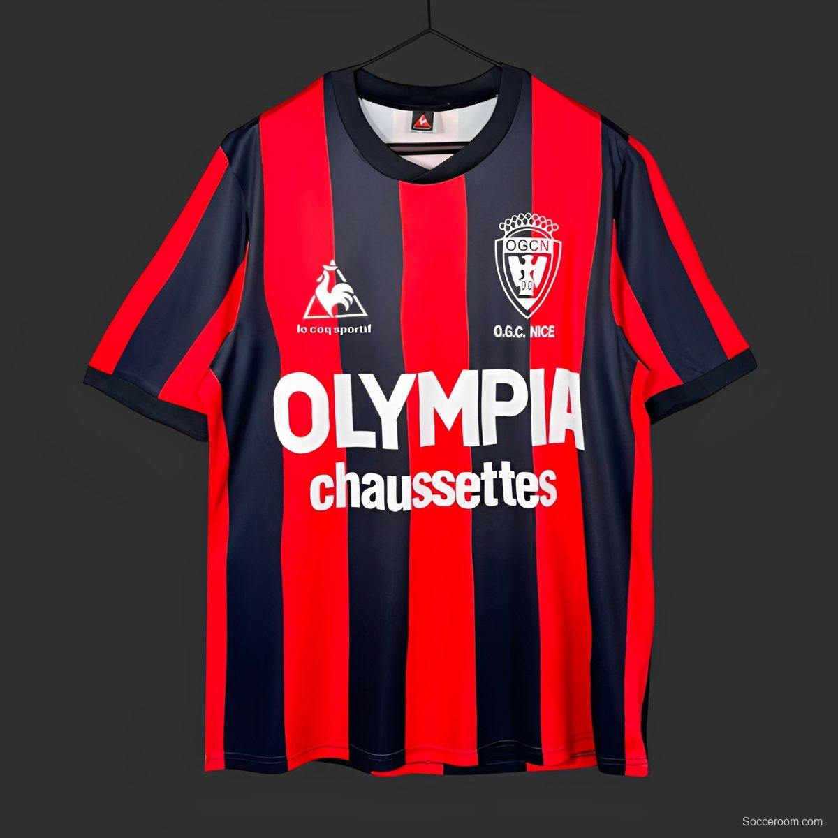 Retro 77/78 OGC Nice Michael Jackson Home Jersey