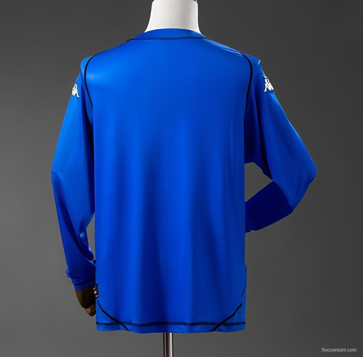 Retro 03/04 Brescia Away Blue Long Sleeve Jersey