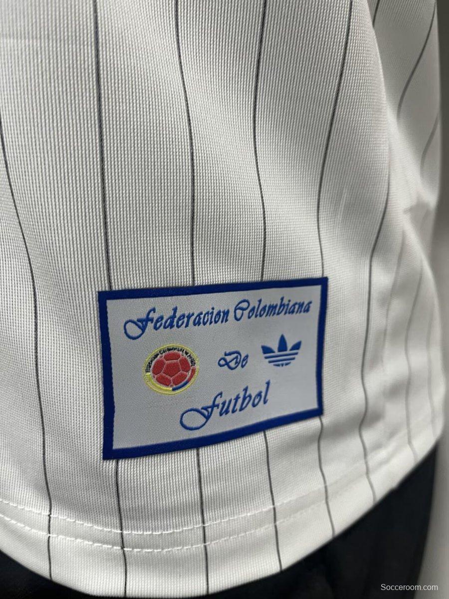 2026 Colombia Adidas Terrace Icons White Jersey